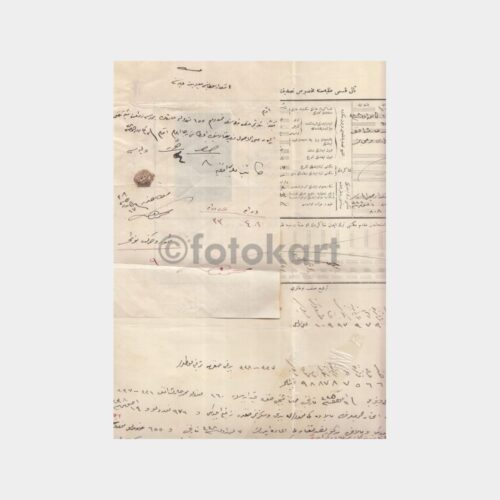 1921 Osmanlıca Diploma - Görsel 4