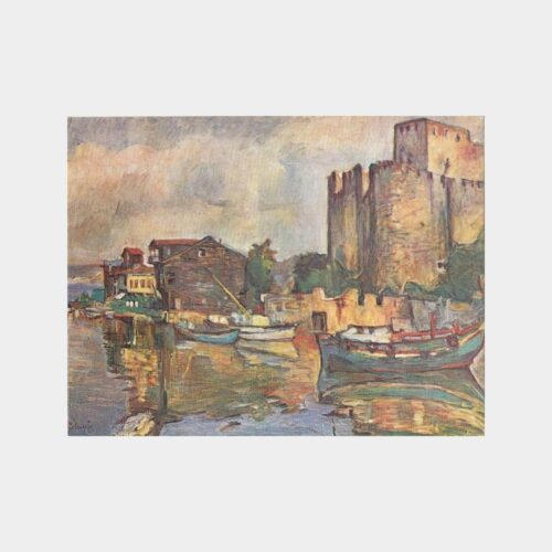 Ressam Bedia Güleryüz - Anadoluhisarı Tablo Tebrik Kartı