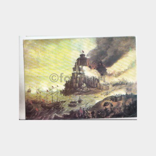 Ressam Zeki Paşa -Rodos Adasının Fethi- Deniz Müzesi Kartı