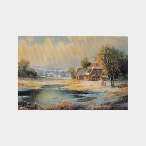 Ressam Manzara Tablo -Başak Kart- Tebrik Kartı