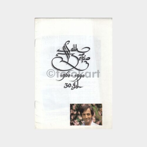 1990 Ressam Salih Zeki Sergi Broşürü