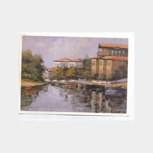 Ressam F. Oktay Aksoy Tablosu - Kurbağalıdere Kartpostal