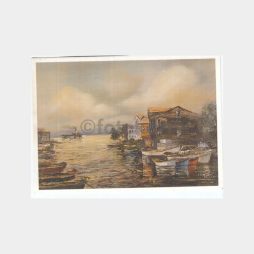 Ressam F. Oktay Aksoy Tablosu - Göksu Deresi Kartpostal