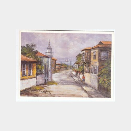 Ressam F. Oktay Aksoy Tablosu - Beykoz Kartpostal