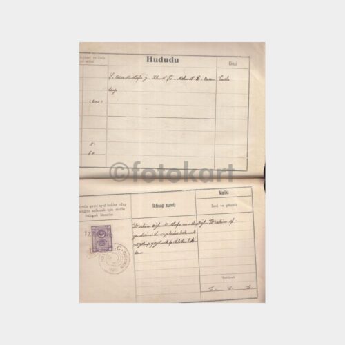 1930 İstanbul Şile - Defter Şeklinde 6 Adet Tapu Senedi - Görsel 3
