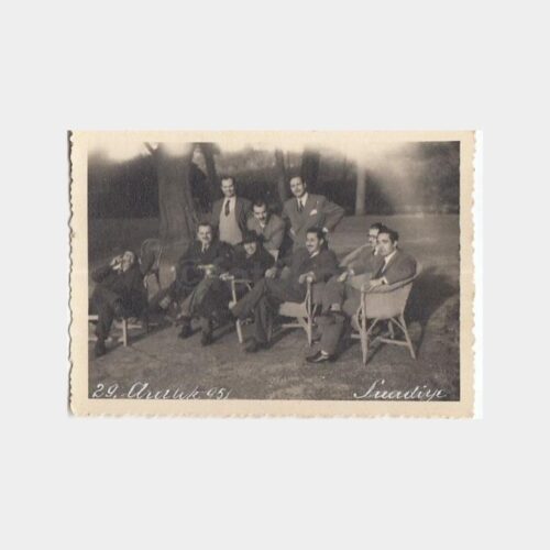 1951 Suadiye Köşk Bahçesi Baylar Konulu Fotoğraf