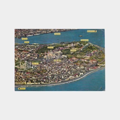 1975 Sultanahmet Havadan Görünüş Kartpostal