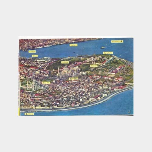 Sultanahmet Yarımada Havadan Görünüş Kartpostal
