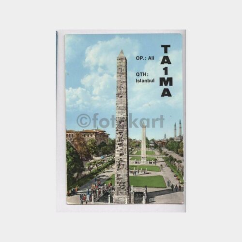 Sultanahmet Dikilitaş - QSL Radyo Kartpostal