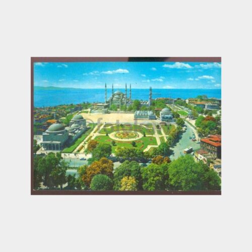 1968 Sultanahmet Meydanı Havadan Görünüş Kartpostal