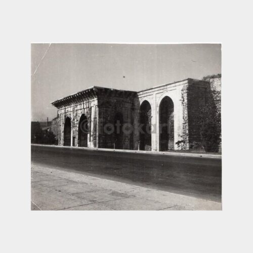 1957 İstanbul Surları Bizans Liman Kapısı 3 Adet Fotoğraf - Görsel 2