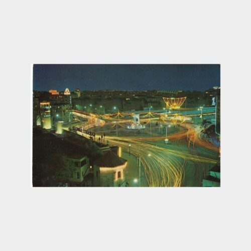 1978 İstanbul Taksim Gece Görünüş Kartpostal