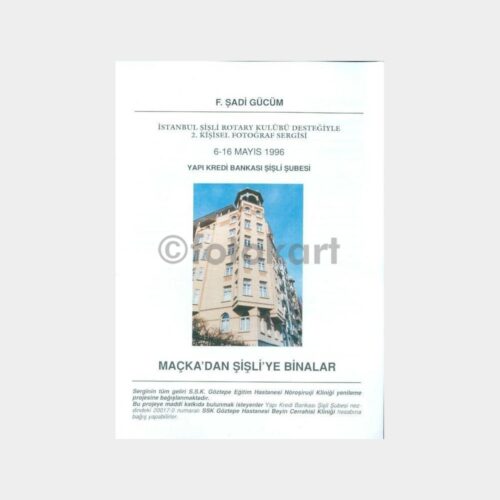 1996 Maçka'dan Şişli'ye Tarihi Binalar Sergi Broşürü