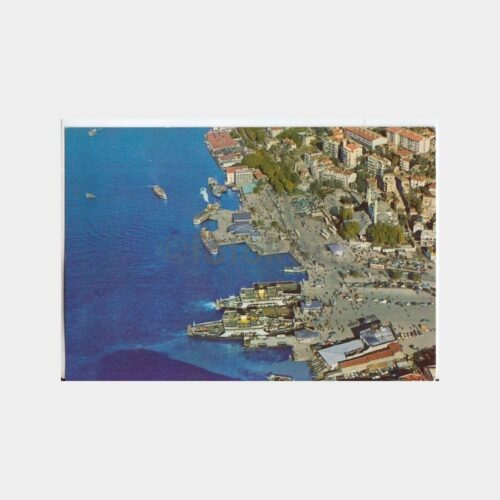 1969 Üsküdar Vapur İskelesi Havadan Görünüş Kartpostal