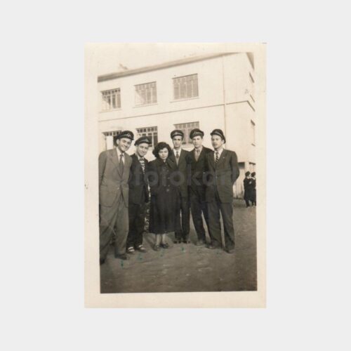 1951 Zonguldak Lisesi Konulu 7 Adet Albüm Fotoğrafı - Görsel 2