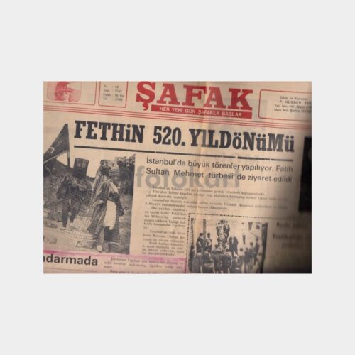 1973 Zonguldak Şafak Gazetesi - 30 Mayıs