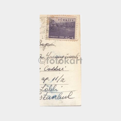 1960 Zonguldak Limanı - Resimli Pulu Kart Üzerinde