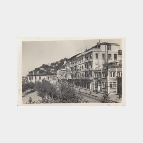1940 Zonguldak Mektepliler Pazarı Baskılı Fotokart