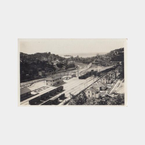 1940 Zonguldak Gar - Mektepliler Pazarı Baskılı Fotokart