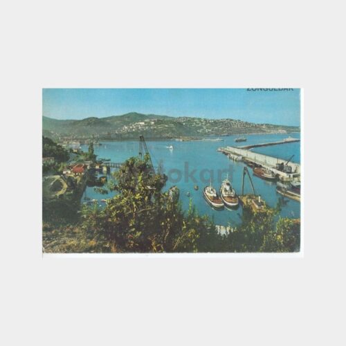 1981 Zonguldak Rıhtımı Görünüş Kartpostal