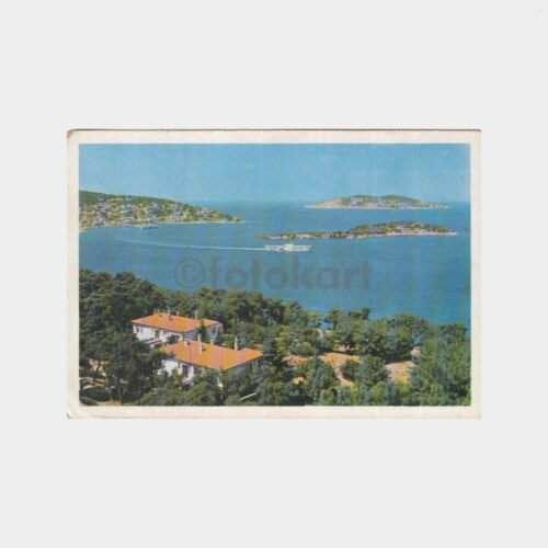 1970 Adalar Kaşık Adası Konulu Kartpostal
