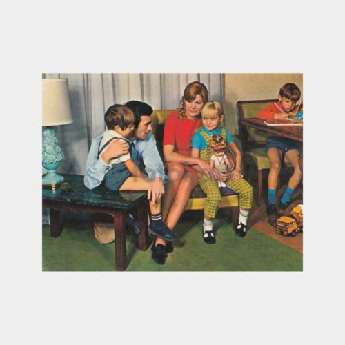 1965 Aile ve Oyuncak Konulu Fantazi Kartpostal