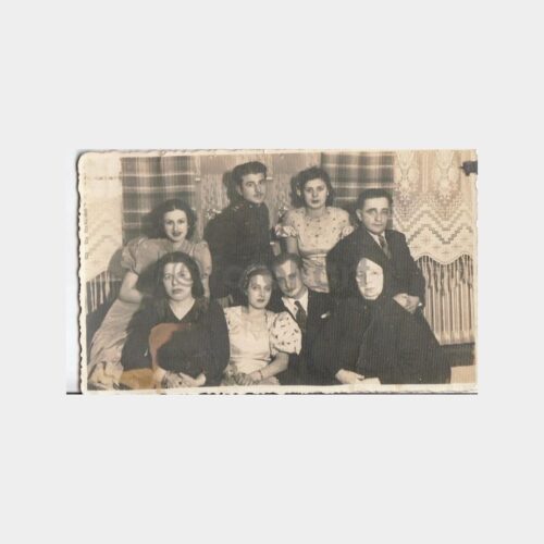 1936 Nişan Hatırası Aile Grubu Konulu Fotoğraf