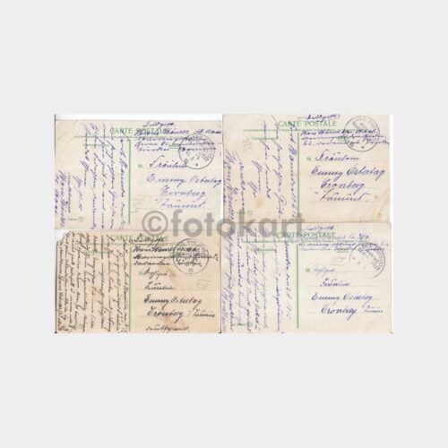1915 İstanbul Alman Deniz Orduları Posta Damgalı 4 Kart - Görsel 2