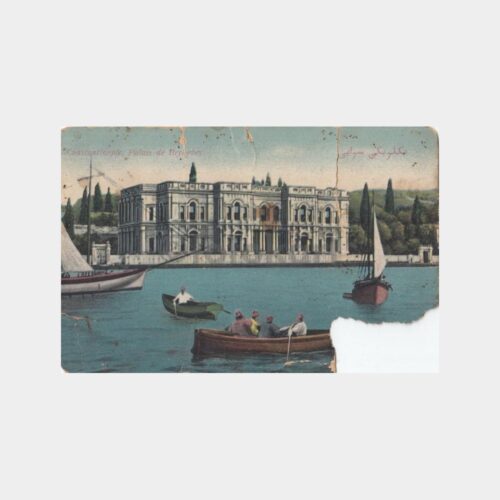 1917 Beylerbeyi Sarayı Görünüş -Haliyle- Kartpostal