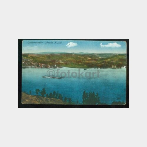 1910 Boğaziçi Anadoluhisarı Görünüş Kartpostal