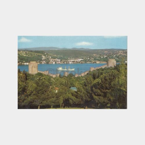 1975 Boğaziçi Rumelihisarı Vapur Görünüşü Kartpostal