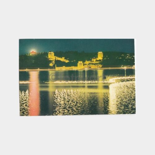 1974 Boğaziçi Rumelihisarı Gece Görünüşü Kartpostal