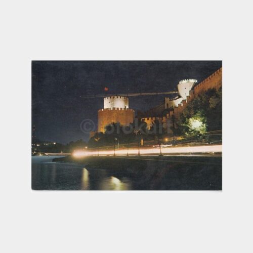 1975 Boğaziçi Rumelihisarı Gece Görünüş Kartpostal