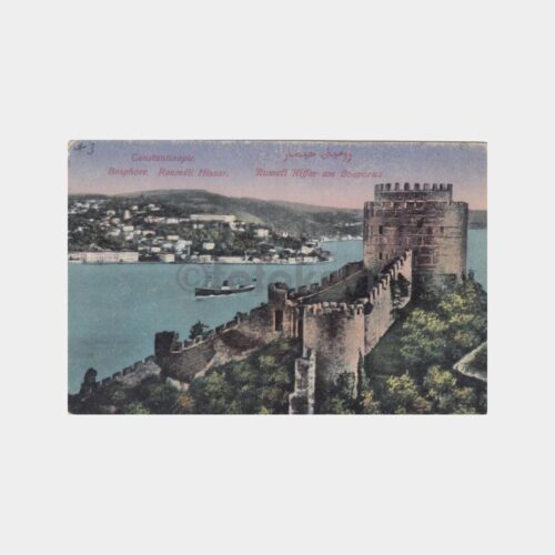 1920 Boğaziçi Rumelihisarı Görünüş -Editör MJC- Kartpostal