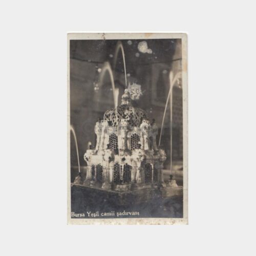 1940 Bursa Yeşil Camii Şadırvanı Görünüş Kartpostal