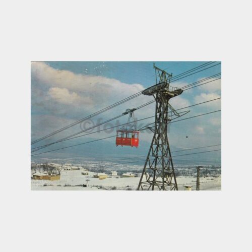 1980 Bursa Uludağ Teleferik Görünüş Kartpostal