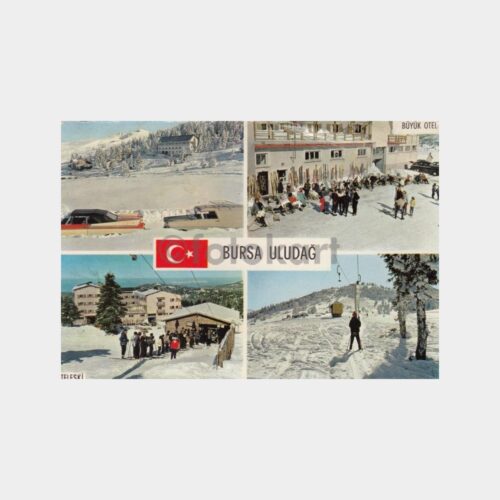 1980 Bursa Uludağ Görünüş Kartpostal