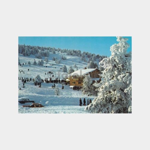 1975 Bursa Uludağ Beceren Oteli Görünüş Kartpostal