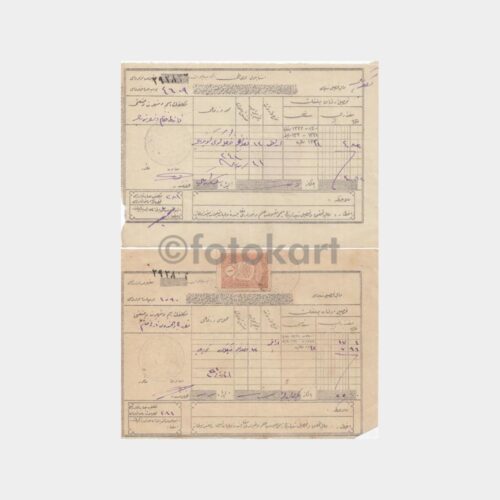 1926-928 Çengelköy 281 Hesap Vergi Makbuzu (3 Adet)