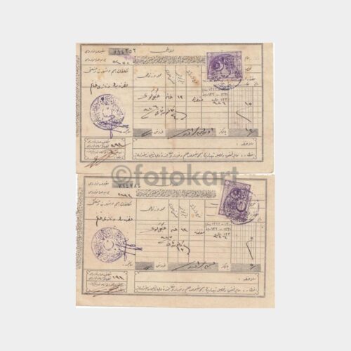 1926-928 Çengelköy 191 Hesap Vergi Makbuzu (7 Adet) - Görsel 3