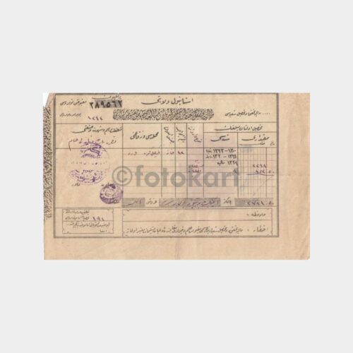 1926-928 Çengelköy 191 Hesap Vergi Makbuzu (7 Adet) - Görsel 4