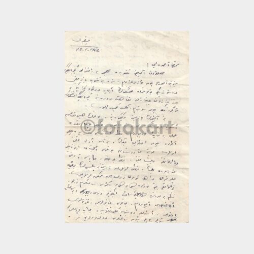1939 CHP Ahmet Fikri Tüzer - Antetli Mektubu - Görsel 2