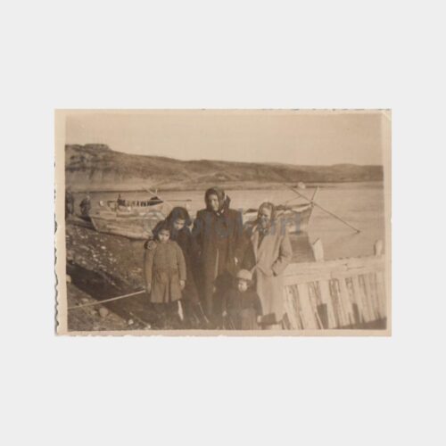 1954 Cizre Hatırası Dicle Kayıklar Fotoğraf