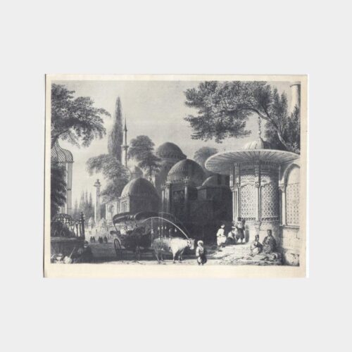 İstanbul Gravür Konulu Tebrik Kartı