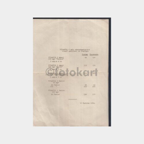 1950 Dr. İbrahim Etem İlaç Tanıtım Yazısı (Vitabiol Liste) - Görsel 2
