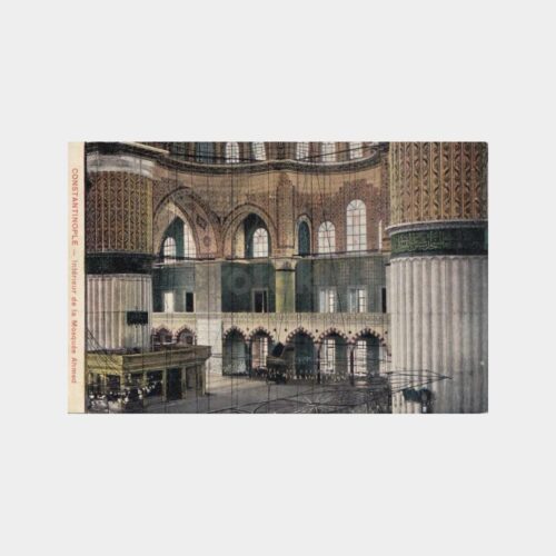 1923 İstanbul Cami İçi Görünüş 2 Adet Kartpostal