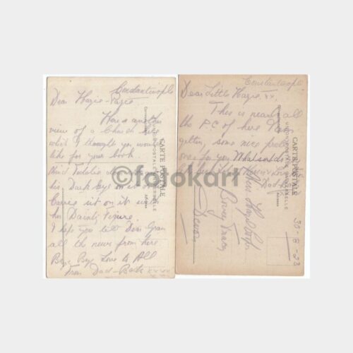 1923 İstanbul Cami İçi Görünüş 2 Adet Kartpostal - Görsel 3