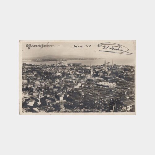 1930 İstanbul - Ayyıldız Pazarı Baskısı Kartpostal
