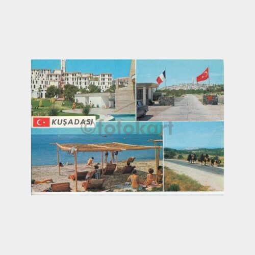 1975 Kuşadası Muhtelif Görünüş Nadir Kartpostal