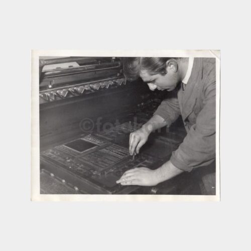 1960 Matbaacılık Tarihi Konulu 5 Adet Arşiv Fotoğraf - Görsel 3